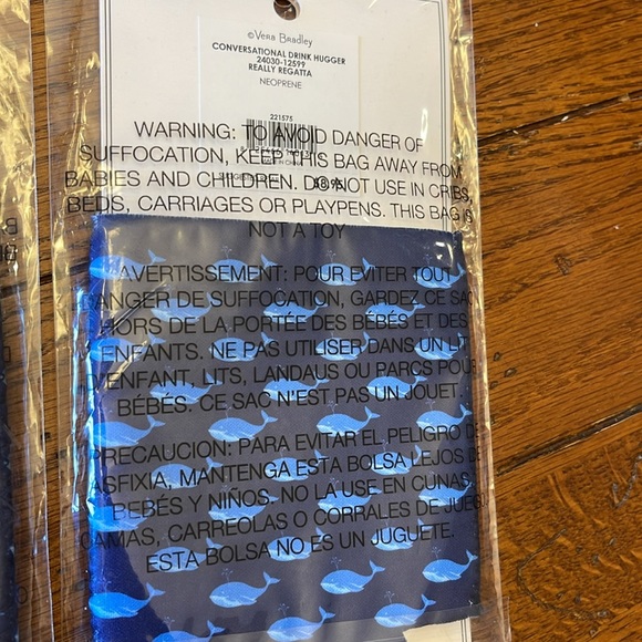 VERA BRADLEY Set of two drink huggers. Drink cooler. Koozie. - Picture 3 of 3